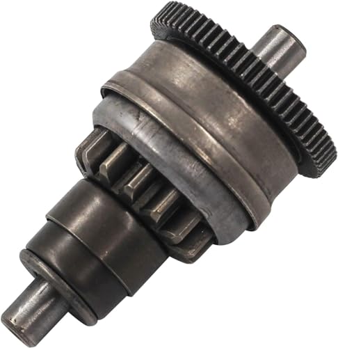 Trkimal Anlassergetriebe Bendix Drive | Anlasser Kupplungsgetriebe für GY6 49cc 50cc 139QMB Chinese Scooter Engine Moped ATV Taotao Dongfang Tank Roketa BMS Jonway