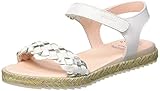 sandalias blancas niña comunion  Pablosky Sandalias con Punta Abierta para Niñas, (Blanco 464705), 30 EU