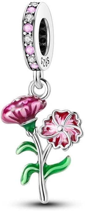 Parmuz 925 Sterling Silver Charms for Bracelet Necklace Mom Heart Love Dangle Charm Beads for Women Mother Pendant Jewelry