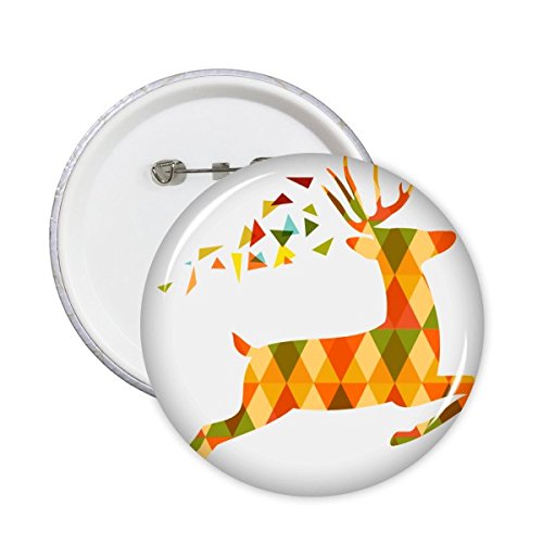 Badge bouton Elk Noël, le petit cadeau idéal pour vos invités de fête 5Pcs L