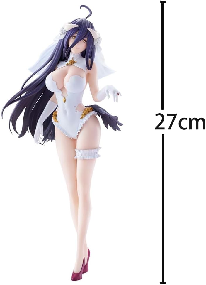 QAHEART Anime Albedo Figure Albedo Action Figure Cartoon PVC Model Statue Collectible Desktop Ornaments 11.63in