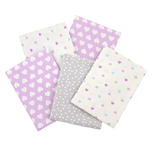 Gerber Boys and Girls Newborn Infant Baby Toddler Nursery 100% Cotton Flannel Receiving Swaddle Blanket, Purple, 5-Pack