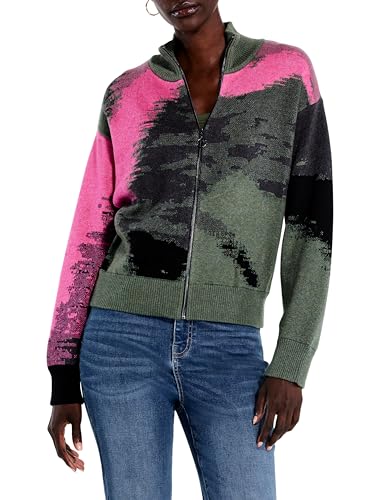 NIC+ZOE Women's Pink Pop Cardigan2
