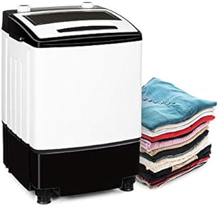 Klarstein Bubble Boost Waschmaschine, Leistung: 380 Watt, Waschen: 3,5kg, Schleudern: 1kg, Wäsche-Timer: 0-10 Minuten, Schleuder-Timer: 0-5 Minuten, schwarz