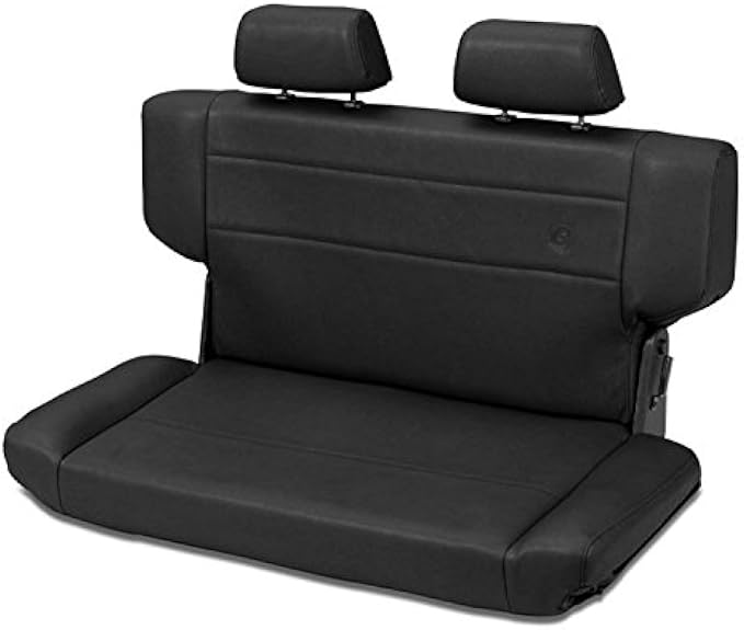 Bestop 3943501 Trailmax II Rear Fold-N-Tumble Black Crush Rear Seat - Jeep 1997-2006 Wrangler
