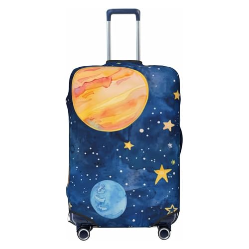 Planets And Stars1 Travel Luggage Covers - Elasticity Suitcase Covers Protector for Luggage 18-32 Inch