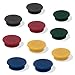 SIGEL MU197 Imanes para pizarras blancas, pizarras magnéticas, neveras, sujeción fuerte, colores surtidos (negro, rojo, amarillo, verde, azul), Ø 25 mm, 10 unidades.
