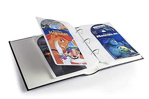 Dvd Storage Binder, Gray- Cd/Dvd Case Stores Up To 384 Dvds, Cds, Or Blu-Rays - Dvd Holder Sheets Store Cover Art - Acid-Free Sheets #TOP6