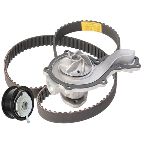 RIDEX 3096W0609 Bomba de agua + kit de correa de distribución Número de dientes: 137 25 mm con junta compatible con VW Transporter T4 Bus 70B, 70C, 7DB, 7DK, 70J, 70K, 7DC, 7DJ GOLF III 1H1