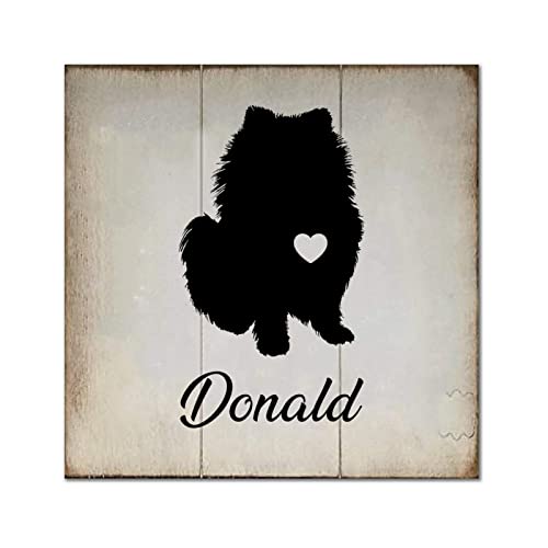 Plaque en bois bouledogue français personnalisée décor maison 35cm