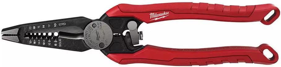 48-22-3078 For Milwaukee 7 in 1 High-Leverage Electrician Combination Pliers，Handle Length 5.6 in