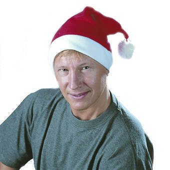 Party-Discount Nikolausmütze mit Pompon 48 Stück