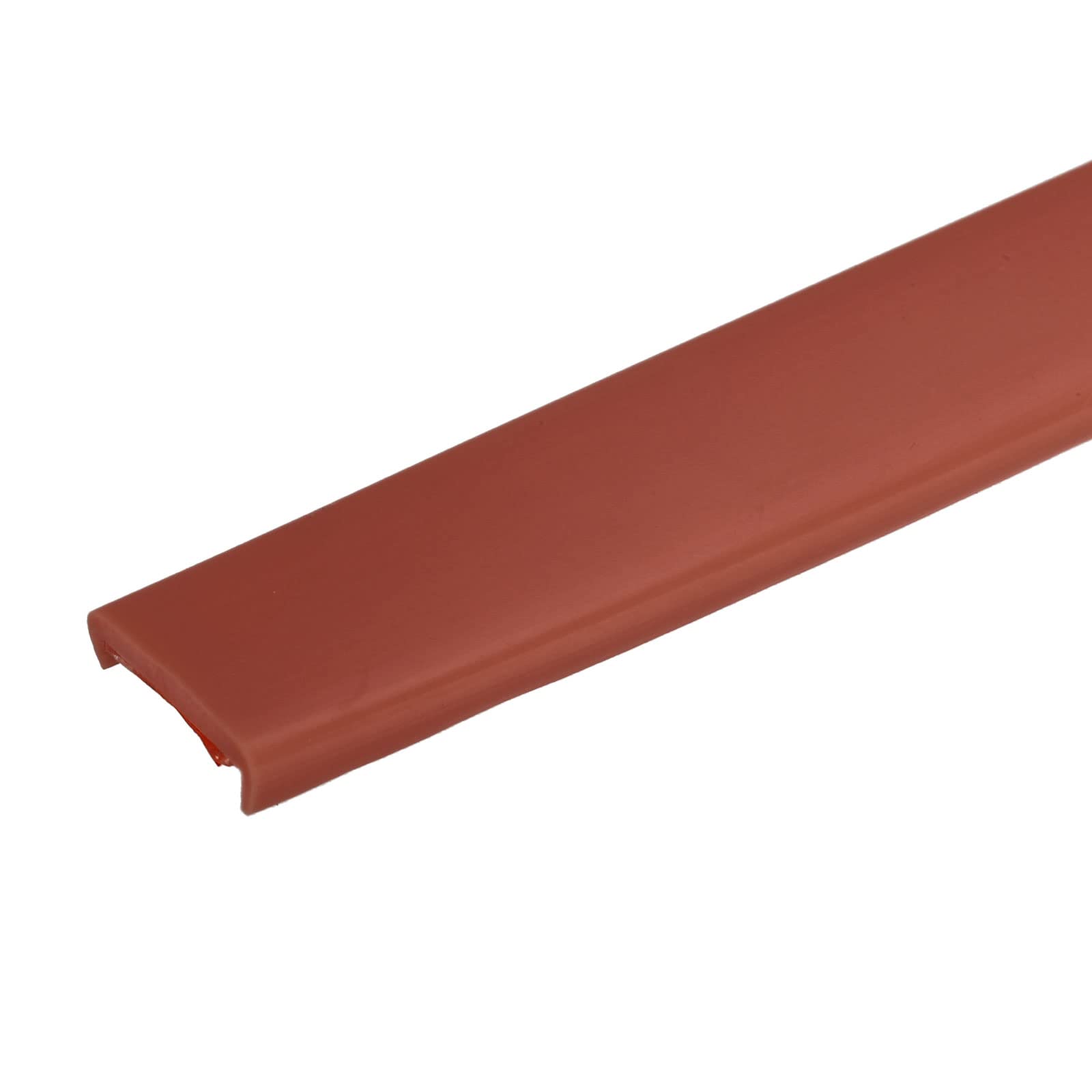 uxcell U Shape Furniture Edge Banding, 3 Meters Self Adhesive Flexible Edging Trim, 5x18mm TPE Edge Guards for Cabinets Furniture Repair Restoration, Brown