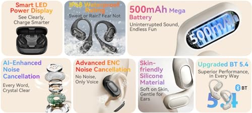 Blackview Airbuds 200 Réduction de Bruit IA Bluetooth 5.4 IP68 Neuf - vue 9