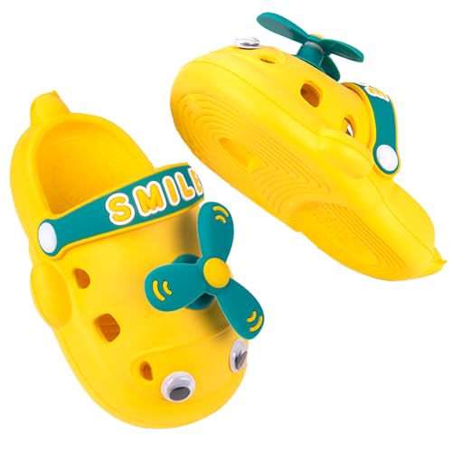 Baby Girls Boys Sandals Kid's Cute Lightweight Shoes Summer Premium Cartoon Sandals Children Caterpillar Non-Slip Beach Water Clogs Shoes Garden Slipper