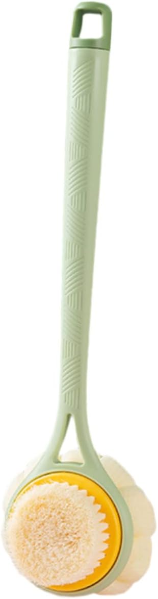 Ergonomic Long Handle Back Scrubber Bath Brush for Showering Dual Sided Soft Nylon Bristles Body Exfoliating Tool for Men and Women Comfortable Grip for Deep Skin Cleansing and