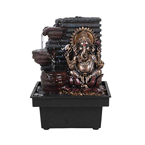 Fontaine d'eau Ganesha relaxante en résine pour créer une ambiance zen