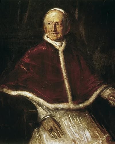 Peinture sur Toile Nordique Portrait Léon XIII Seraph Von Lenbach 60x90