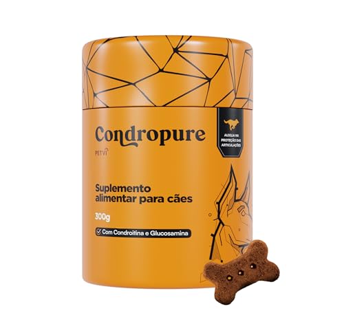 Condropure Suplemento Saboroso para Cães com Condroitina e Glucosamina | Fórmula Avançada para Articulações, 300g - PETVI