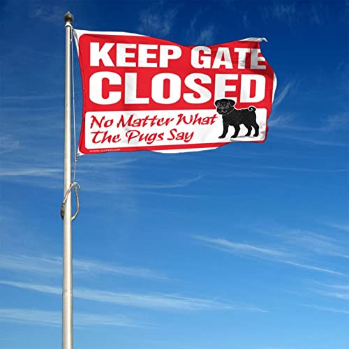 Drapeau carlin Keep Gate Closed pour chambre d'ado 152x244 cm - 5