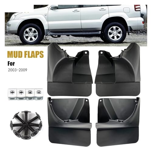 Bavettes Toyota Prado FJ120 pour sorties tout-terrain propres