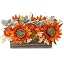 11 Inch - Sunflower, Pumpkins, Fall Leaves, Berry