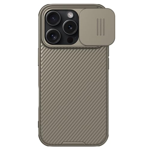 Image of Nillkin Case for Apple iPhone 16 Pro (6.3″ Inch) CamShield Pro Camera Slider Double Layered Protection TPU + PC (Corner Impact Air Bags) Golden Color