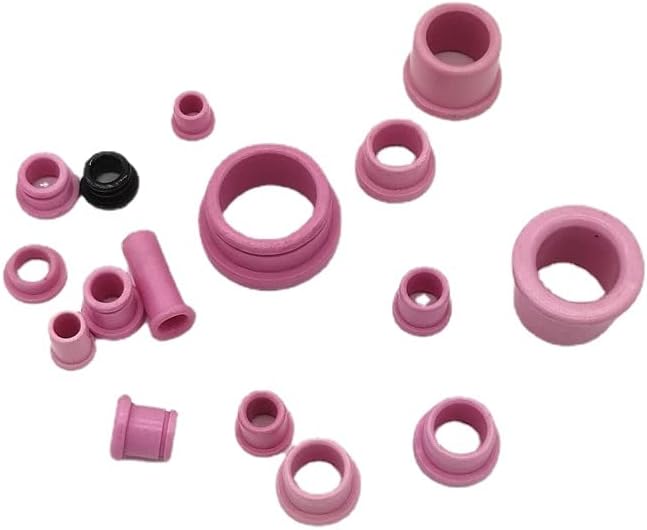 100PC alumina groove porcelain eye wear-resistant card groove porcelain eye threading wire through wire clamp spring porcelain eye outer diameter 9 height 9 inner diameter 6mm