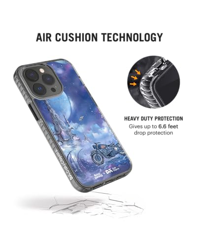 Image of DailyObjects The Space Odyssey Stride 2.0 Magnetic Case Cover Compatible with iPhone 14 Pro Max | Wireless Charging Slim Back Cover | 2 Layer Edge Protection & Shockproof