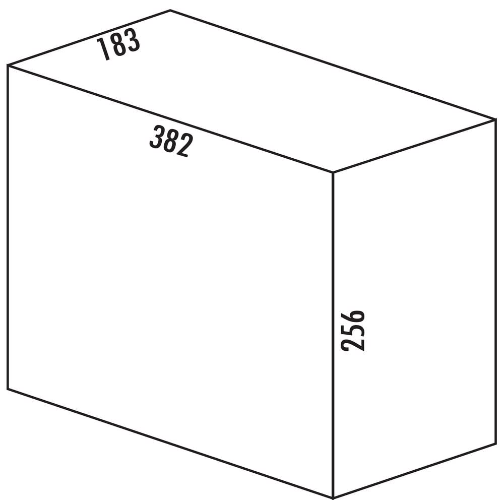 Cox Box Systembehälter 8013492 anthrazit mit 12 Liter Volumen/Ersatzeimer/Cox-Serie