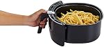 GoWISE USA 5.8-Quarts 8-in-1 Electric Air Fryer XL + 50 Recipes for Your Air Fryer Book (Black)