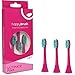 Produktbild happybrush Aufsteckbürsten Schall Ultimate Pink Vibe 2 Ersatzbürsten für Schallzahnbürste V2, 3 Aufsteckbürsten, pink