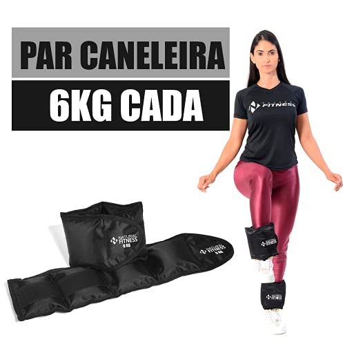 Par Caneleira Tornozeleira de Peso 6 Kg