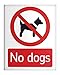 Produktbild Kein Hunde verboten 8 x 25,4 cm Metallschild 122# Sicherheit am Arbeitsplatz