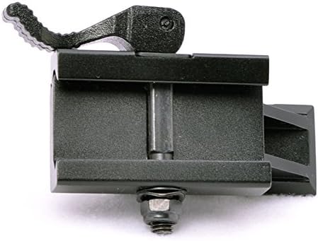 Hammers 45 Degree Angled Forward Extending 1 inch Micro Mini Riser Mount with QD Cam Lever Lock and Picatinny Rail Top for Mini Micro Red Dot Sights