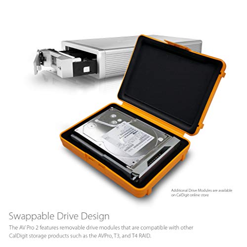 CalDigit AV Pro 2 Storage Hub USB C External Hard Drive - Charge up to 30W, Compatible with USB-C and Thunderbolt Type-C Computers (0TB Enclosure Kit) - Image 6