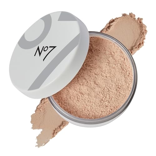 No7 Flawless Finish Loose Setting Powder - Mattifying & Blurring Setting Powder to Set Makeup for a Shine-Free, Airbrush Finish - Helps Soften the Appearance of Fine Lines - Fair (0.71 oz)