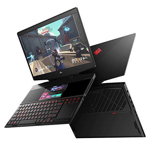 Image of HP Omen X 2S Intel Core i7 9th Gen 15.6 inches Dual Screen Full HD, LED Gaming Laptop (16GB /1TB SSD /Windows 10 /8GB NVIDIA RTX 2080 Graphics /Shadow Black, 2.34 kg) 15-dg0018TX