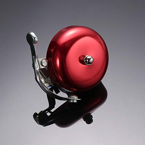 BESPORTBLE Metal Bike Bell Bicycle Bells for Adults Kids Girls Boys Left Right Handlebar Mount Bell Vintage Mountain Road Tricycle Alarm Cycling Loud Ring Accessories Red
