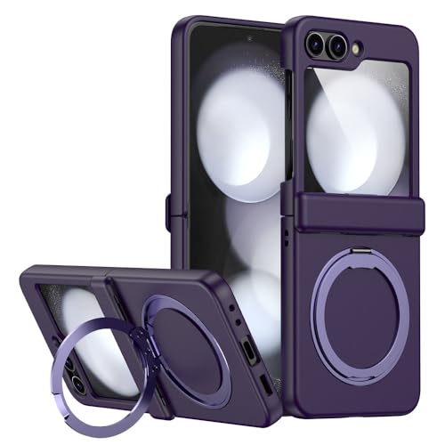 Housse Samsung Galaxy Z Flip 5 avec support magnétique voiture et anneau de maintien
