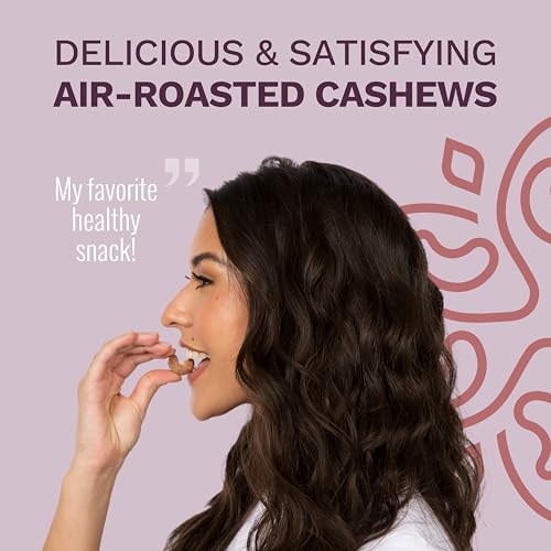 Image of Cocoa Dusted Wrapped Whole Cashews by Karma Nuts, Lightly Sweetened, Air Roasted with Natural Skins, 2X more Fiber, Peanut-Free Facility, Kosher, Everyday Nut Snack, 7oz Resealable Bag - 6 pack