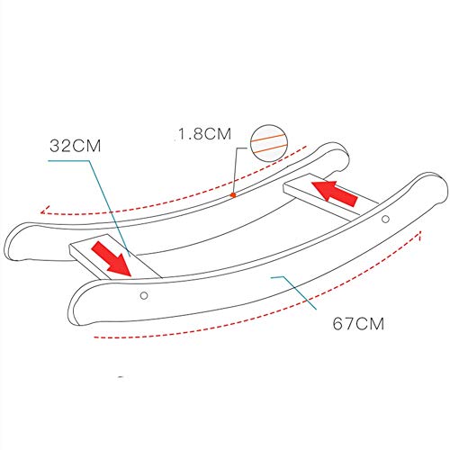KIKIRon-Toys Schaukeltier Kinderschaukelpferd-Baby-Trojan Schaukelstuhl Standing Aufsitz-Pferd-Spielzeug mit 28 Musik… – Bild 7