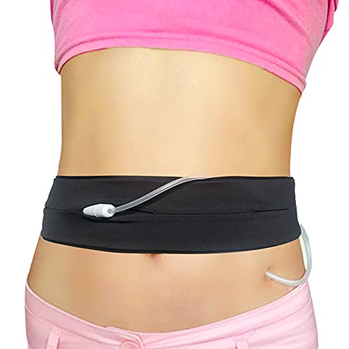 Adult PD Dialysis Belt No-Bounce Peritoneal Dialysis Catheter Abdominal Waist Case Holder Band Accessories with Hole for Secure Transfer Set Peg G Feeding Tube Line Women Men Large(36"-50")