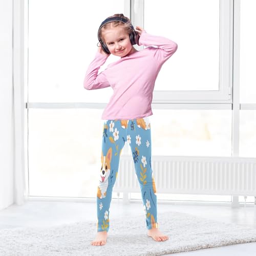 Toddler Girls Leggings Printed Yoga Pants Leggings Corgi Cartoon for Kids4