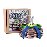 ZELARMAN Bonsai Training Wire Set of 4 - Total 128 Feet(32 Feet Each Size) 3 Size - 1.0MM,1.5MM,2.0M