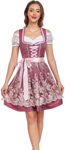 Rode Dirndl in de Krüger Dirndl Online Shop