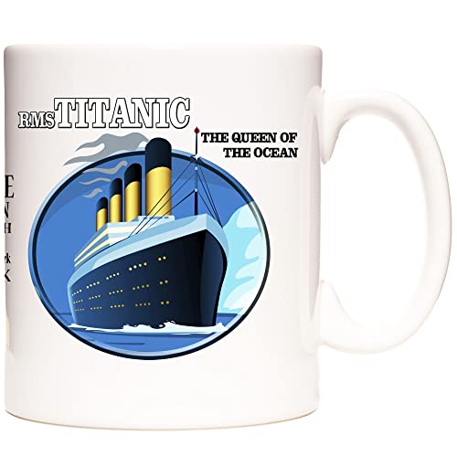 HMS Titanic Mug cadeau Titanic Maiden Voyage Tasse à café Vintage White Star Ocean Liner Mug