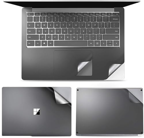Image of XSKN Pure Color Full Body Bubble Free Laptop Computer Vinyl Decal Sticker Cover Protective Skin for Microsoft Surface 1 2 3 4 Model (Surface 3&4 13.5 inch, Space Gray), (SL34-13.5SG)