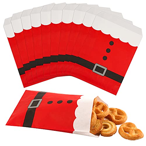 Kolewo4ever Christmas Santa Clause Suit Bags Xmas Paper Treat Bag...