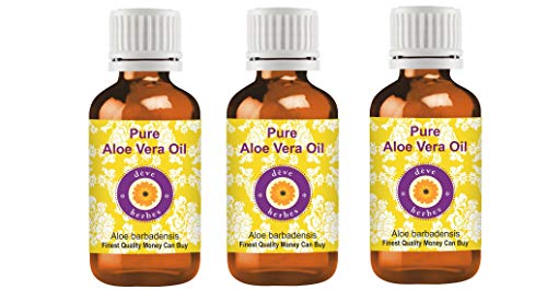 Huile de Aloe Vera Pure Hydratante et Apaisante Deve Herbes Lot de 3